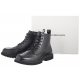 Trzewiki Calvin Klein Eva Boot Mid Laceup Unform Dress Triple Black YM0YM01073 0GJ - małe zdjęcie