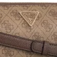 Torebka Listonoszka Guess Noelle Tri Compartment Xbody HWBG78 79120 Latte Logo/Brown - małe zdjęcie