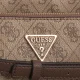 Torebka Listonoszka Guess Noelle Dbl Pouch Crossbody HWZG78 79710 Latte Logo/Brown - małe zdjęcie