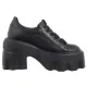 Półbuty Carinii Czarne B9901-E50-000-000-G67 - małe zdjęcie
