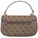 Torebka Listonoszka Guess Eco Erica Cnvrtble Xbody Flap HWESG9 51021 Latte Logo - małe zdjęcie