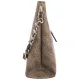 Torebka Guess Izzy Top Zip Shoulder Bag HWSG86 54010 Latte Logo/Brown - małe zdjęcie