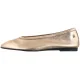 Baleriny Tommy Hilfiger Soft Metal Lthr Ballerina No Bow Gold FW0FW08601 0HS - małe zdjęcie