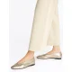 Baleriny Tommy Hilfiger Soft Metal Lthr Ballerina No Bow Gold FW0FW08601 0HS - małe zdjęcie