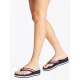 Japonki Tommy Hilfiger TH Corp Mid Wedge Beach Sandal Space Blue FW0FW08517 DW6 - małe zdjęcie