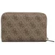 Portfel Guess Laurel Slg Medium Zip Around SWSG85 00140 Latte Logo - małe zdjęcie