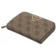 Portfel Guess Laurel Slg Medium Zip Around SWSG85 00140 Latte Logo - małe zdjęcie