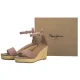 Sandały Pepe Jeans Wayna Log Ash Rose Pink PLS90689 323 - małe zdjęcie