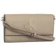 Torebka Kopertówka Calvin Klein Sculpted Long Fold Strap Wallet Crockery LV04K1006G PBF - małe zdjęcie
