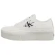 Sneakersy Calvin Klein Flatform+Cupsole Low Txt White YW0YW01033 01T - małe zdjęcie