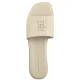 Klapki Tommy Hilfiger TH Logo Hardware Leather Mule Muslin FW0FW08806 ACJ - małe zdjęcie