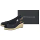 Sandały Tommy Hilfiger Flag Mid Wedge Espad Slingback Space Blue FW0FW08595 DW6 - małe zdjęcie