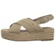 Sandały Tommy Hilfiger Denim Espadrille Platform Sandal Horseradish FW0FW08669 ACC - małe zdjęcie