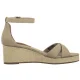 Sandały Tommy Hilfiger Flag Criss-Cros Mid Wedge Espad Horseradish FW0FW08481 ACC - małe zdjęcie