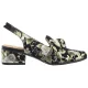 Sandały Maciejka Czarne w Kwiaty Złote N6539-44/00-1 - małe zdjęcie