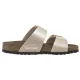Klapki Birkenstock Sydney Cushion Buckle Graceful Pearl White 1029492 - małe zdjęcie