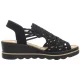 Sandały Rieker Czarne 67465-00 Black - małe zdjęcie