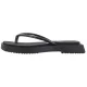 Japonki Calvin Klein Sq Low Wedge Sandal Stitch Triple Black YW0YW01716 0GJ - małe zdjęcie