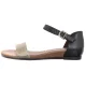 Sandały Tamaris Czarne/Złote 1-28110-42 098 Black Comb - małe zdjęcie