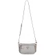 Torebka Listonoszka Guess Noelle Dbl Pouch Crossbody HWBG78 79710 Bone Logo - małe zdjęcie