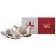 Sandały Rieker Białe 65918-81 White Combination - małe zdjęcie