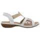 Sandały Rieker Białe 65918-81 White Combination - małe zdjęcie