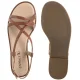 Sandały Caprice Brązowe 9-28100-44 303 Cognac Nappa - małe zdjęcie
