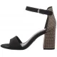 Sandały Tamaris Czarne 1-28356-42 0C8 Black Comb - małe zdjęcie