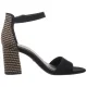 Sandały Tamaris Czarne 1-28356-42 0C8 Black Comb - małe zdjęcie
