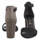 Sandały Tamaris Czarne 1-28356-42 0C8 Black Comb - małe zdjęcie