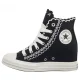 Trampki Converse CTAS Wedge Hi Black/Vintage White/Pale Petal A13546C - małe zdjęcie