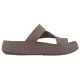 Japonki Crocs Getaway Platform Toe Loop Truffle 210834-0LF - małe zdjęcie