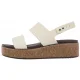 Sandały Crocs Brooklyn Cork Low Wedge Chalk 211144-0WV - małe zdjęcie