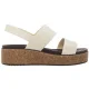 Sandały Crocs Brooklyn Cork Low Wedge Chalk 211144-0WV - małe zdjęcie