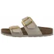 Klapki Birkenstock Sydney Cushion Buckle Shiny Snake Cream 1030258 - małe zdjęcie