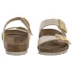Klapki Birkenstock Sydney Cushion Buckle Shiny Snake Cream 1030258 - małe zdjęcie