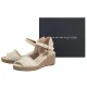 Sandały Tommy Hilfiger Fringe Canvas Medium Wedge Muslin FW0FW08879 ACJ - małe zdjęcie