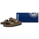 Klapki Birkenstock Arizona BS SYN Leo Khaki 1030586 - małe zdjęcie