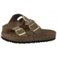 Klapki Birkenstock Arizona BS SYN Leo Khaki 1030586 - małe zdjęcie