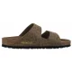 Klapki Birkenstock Arizona BS SYN Leo Khaki 1030586 - małe zdjęcie