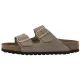 Klapki Birkenstock Arizona BS Suede Shimmering Taupe 1030269 - małe zdjęcie