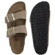 Klapki Birkenstock Arizona BS Suede Shimmering Taupe 1030269 - małe zdjęcie