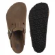 Klapki Birkenstock Boston BS SF Dark Tea Tonal 1030814 - małe zdjęcie