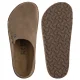 Klapki Birkenstock Zermatt Premium Suede Gray Taupe 1021318 - małe zdjęcie