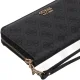 Portfel Guess Brenton Slg Lrg Zip Around SWLG96 48146 Coal Logo - małe zdjęcie