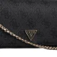 Torebka Kopertówka Guess Noelle II Xbody Flap Organizer HWBG96 72750 Coal Logo - małe zdjęcie