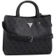 Torebka Guess Meridian II Girlfriend Satchel HWSG69 74060 Coal Logo - małe zdjęcie