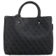 Torebka Guess Meridian II Girlfriend Satchel HWSG69 74060 Coal Logo - małe zdjęcie