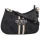 Torebka Guess Noelle II Top Zip Shoulder Bag HWOS96 72180 Coal Logo - małe zdjęcie