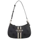 Torebka Guess Noelle II Top Zip Shoulder Bag HWOS96 72180 Coal Logo - małe zdjęcie